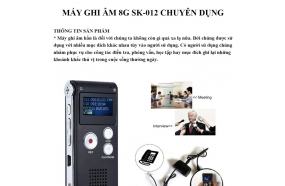 Máy ghi âm mini DVR012