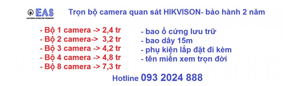 giá trọn bộ camera HIKVISON, lap dat camera hikvision tai Dong Nai