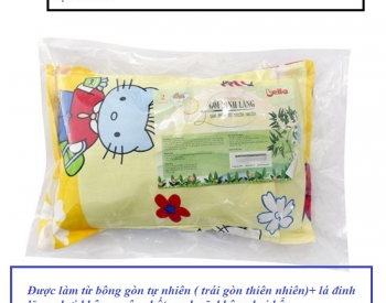 Gối lá đinh lăng cho bé tại TPHCM, gối làm từ bông gòn thiên nhiên và lá đinh lăng nguyên chất